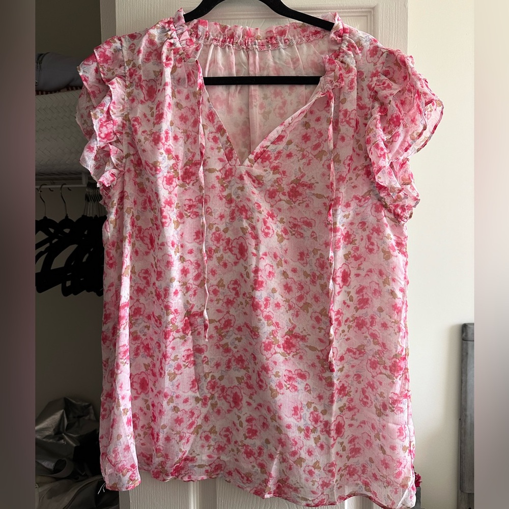 Floral Blouse Size XL